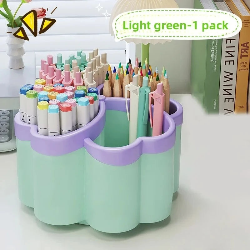 New Desktop Storage Box with 4 Compartments Organizer for Office Desk Stationery & Sundries