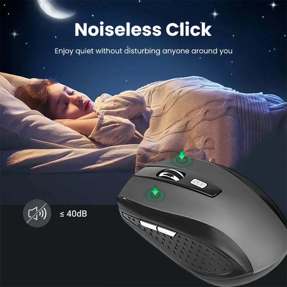 2.4G Portable Wireless Mouse Ergonomics Mouse Mobile Optical Office Mouse Adjustable 1600DPI Levels for Notebook Laptop MacBook