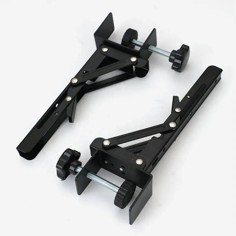 Desk Extender Tray, Foldable Arm/Wrist Rest, Clamp-on 90° Elbow Support for Office/Home, Durable & Easy Install