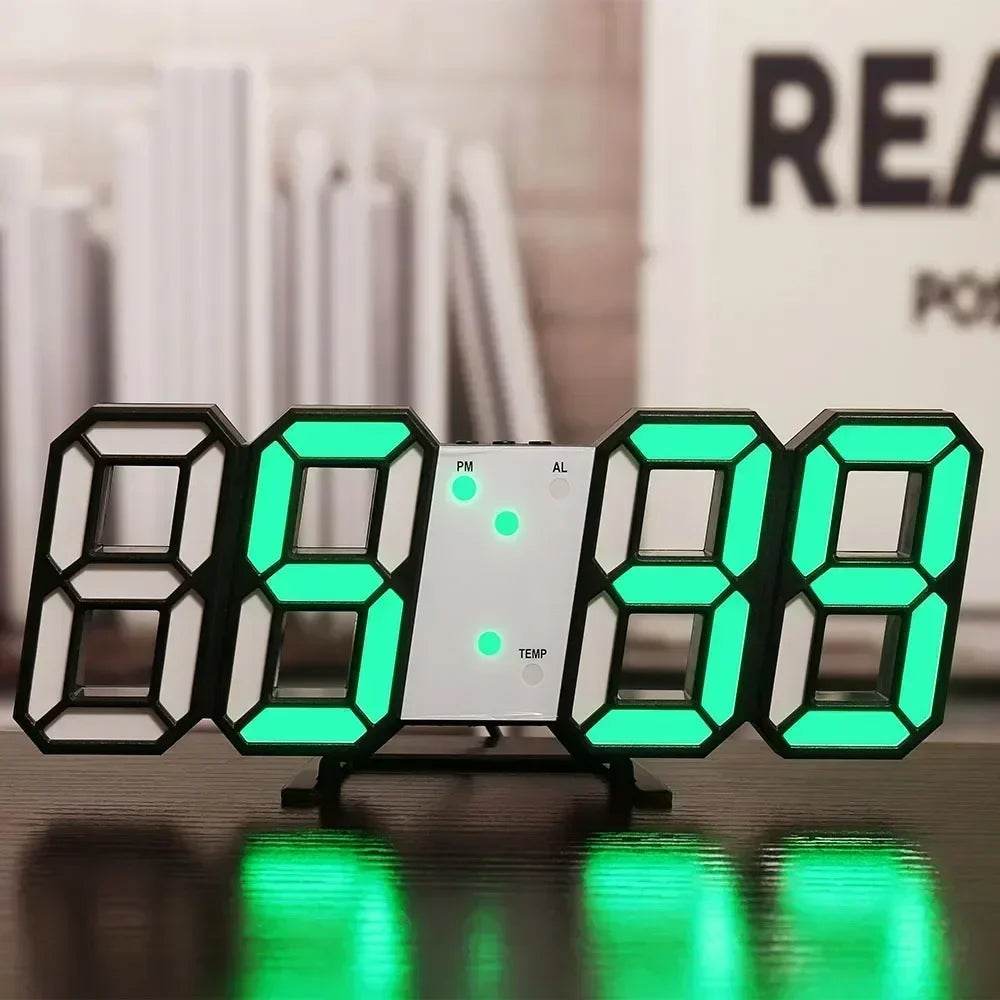 Digital Wall Clock Desk Watches Electronic Alarm Modern Home Decoration for Bedroom Decor Interior Led Table Clocks Living Room