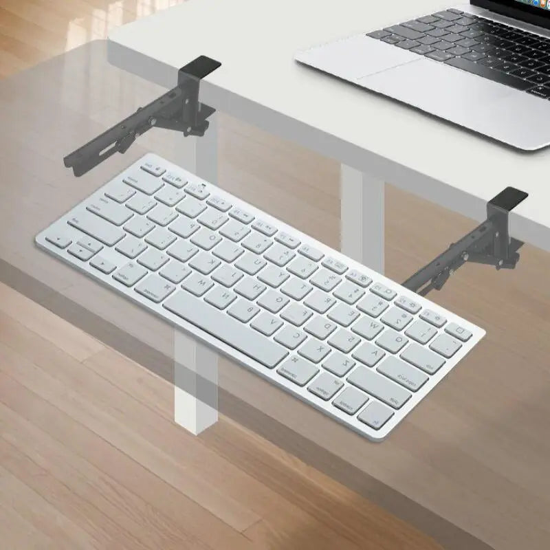 Desk Extender Tray, Foldable Arm/Wrist Rest, Clamp-on 90° Elbow Support for Office/Home, Durable & Easy Install