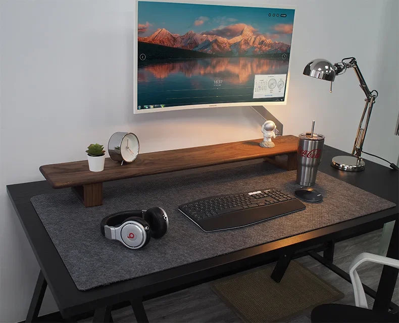Soft Breathable Large Computer Desk Mat Wool Felt Laptop Anti-Slip Mats Gamer Mouse Pad Simple and Comfortable for Cold Weather
