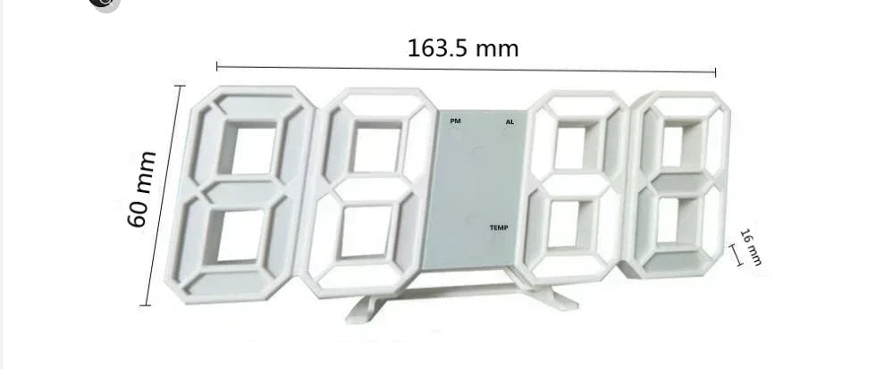 Digital Wall Clock Desk Watches Electronic Alarm Modern Home Decoration for Bedroom Decor Interior Led Table Clocks Living Room