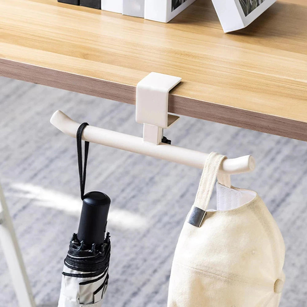 Desk Bag Hanger Portable Bag Hanger School Office Desk Edge Bag Hook Desktop Backpack Hanger Punch Free Desk Side Handbag Rack
