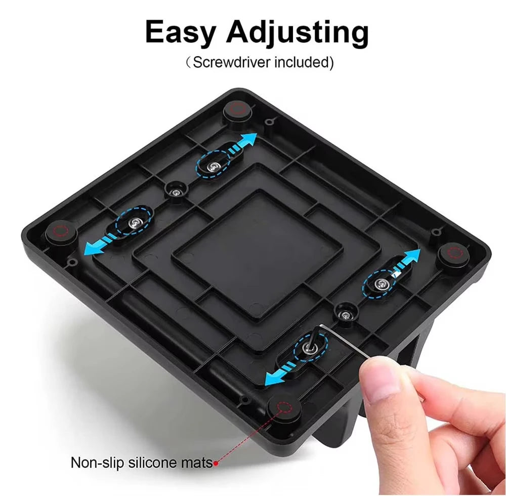 4 in 1 Office Laptop Stand Vertical Save Desktop Space Easy To Place Computer Accessories Scalable Width Office Desk Storage