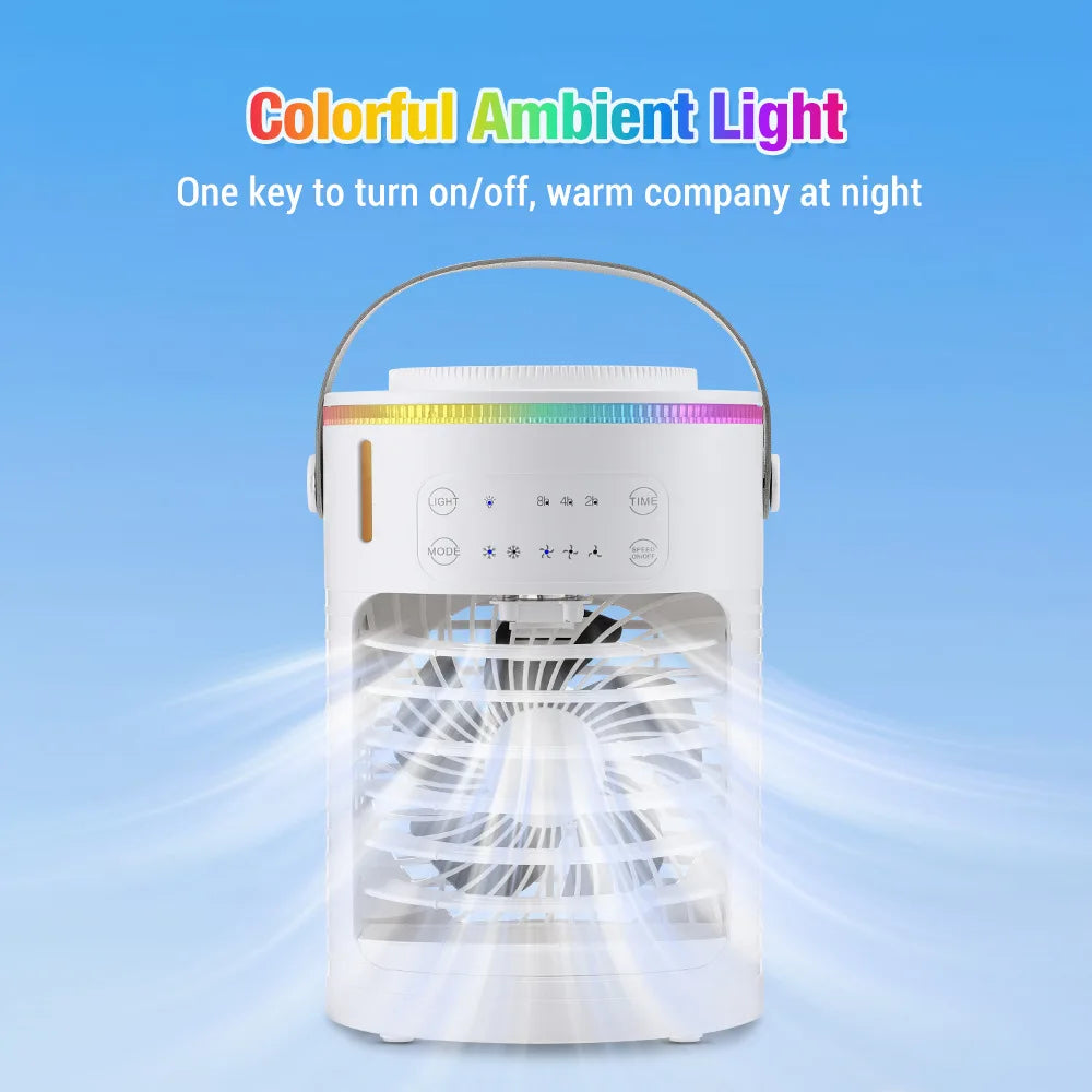 New Desktop Cooling Fan USB Office Home Desktop Spray Water Cooling Fan Mini Air Conditioner Fan
