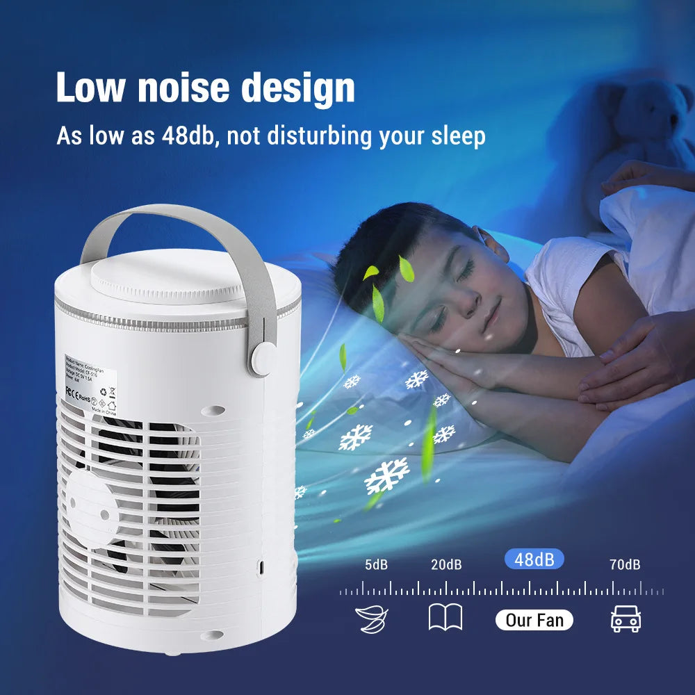 New Desktop Cooling Fan USB Office Home Desktop Spray Water Cooling Fan Mini Air Conditioner Fan