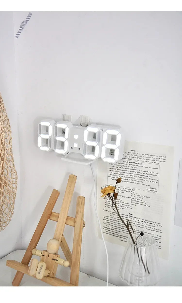 Digital Wall Clock Desk Watches Electronic Alarm Modern Home Decoration for Bedroom Decor Interior Led Table Clocks Living Room