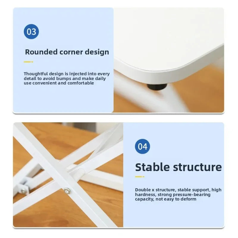 Manual Adjustable Laptop Stand Up Desk 7 Levels Ergonomic Standing Workstation for Home Office Notebook Computer Table