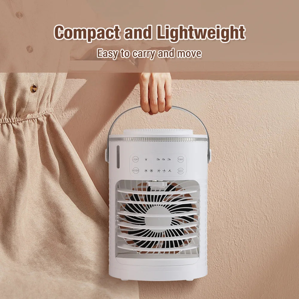 New Desktop Cooling Fan USB Office Home Desktop Spray Water Cooling Fan Mini Air Conditioner Fan