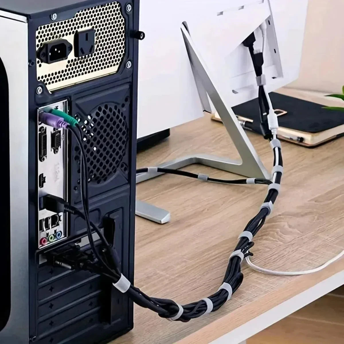 3M Hook and Loop Fastener Cable Organizer Cable Ties Wire Winder Keeper USB Cables Management Protector Earphone Mouse Cord Ties