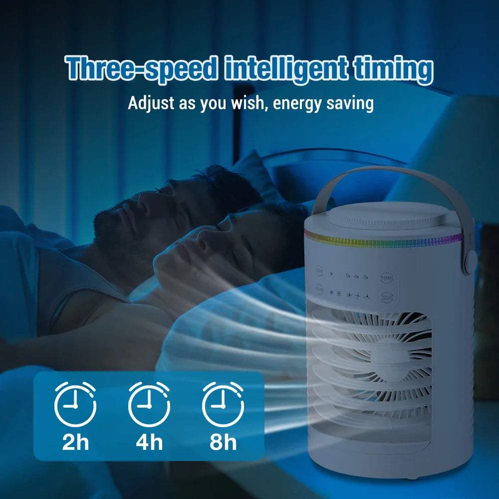 New Desktop Cooling Fan USB Office Home Desktop Spray Water Cooling Fan Mini Air Conditioner Fan