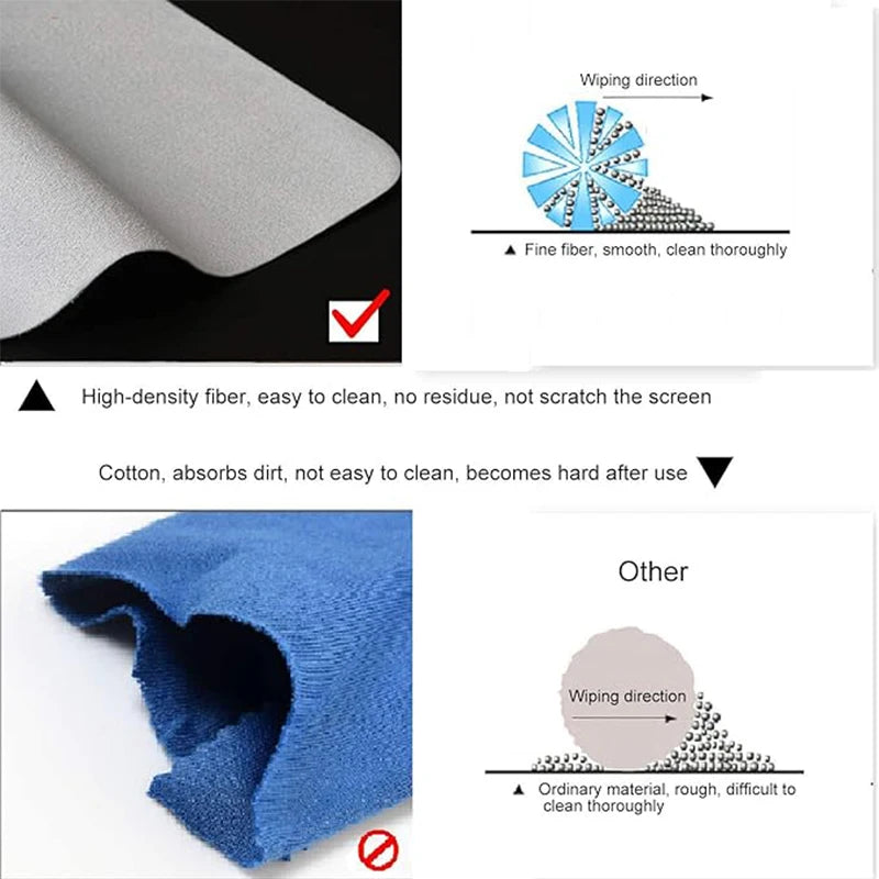 Portable Palm keyboard Cover, Microfiber Anti-dust Protective Film, Laptop Cleaning Wipe Cloth