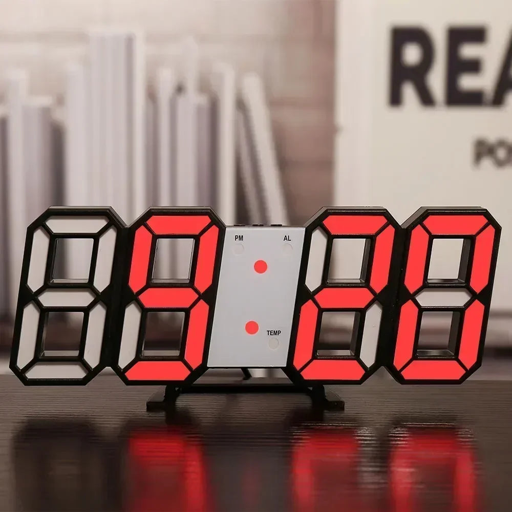 Digital Wall Clock Desk Watches Electronic Alarm Modern Home Decoration for Bedroom Decor Interior Led Table Clocks Living Room
