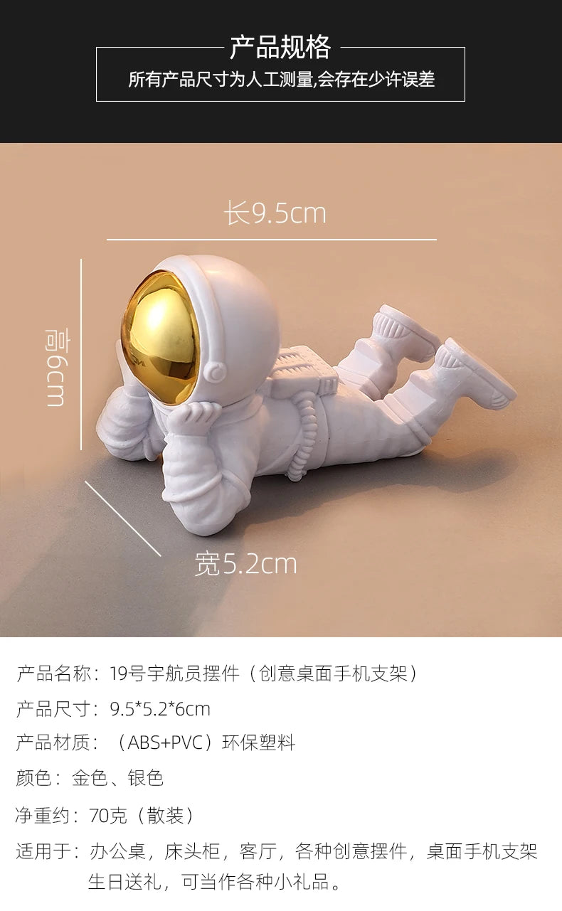 Desktop Astronaut Ornaments, Spaceman Ornament,Desktop Phone Holder,Home Decor,Astronaut Statue,Office Decoration