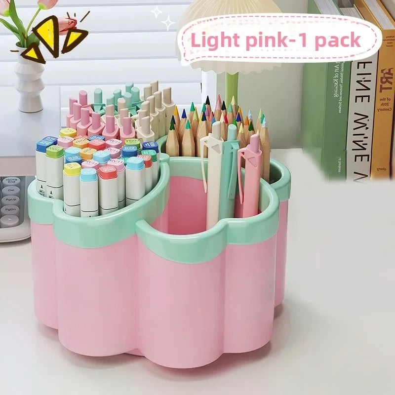 New Desktop Storage Box with 4 Compartments Organizer for Office Desk Stationery & Sundries