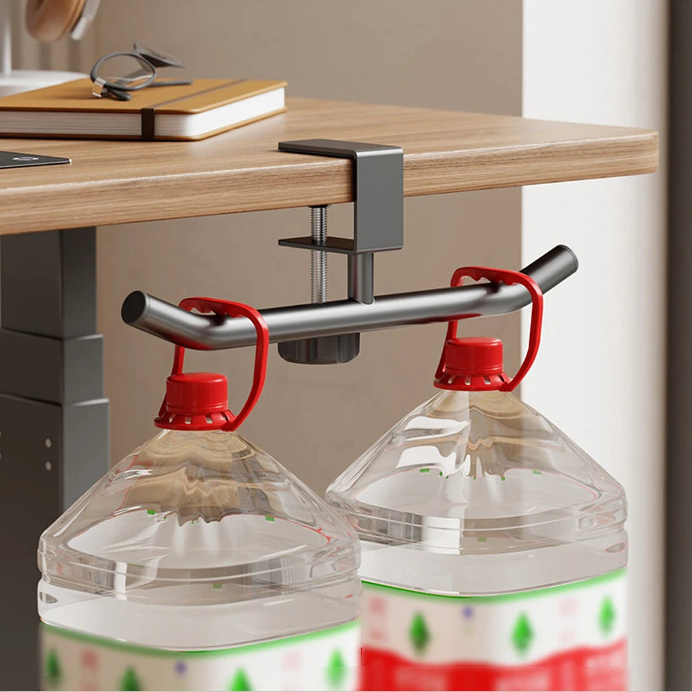 Desk Bag Hanger Portable Bag Hanger School Office Desk Edge Bag Hook Desktop Backpack Hanger Punch Free Desk Side Handbag Rack
